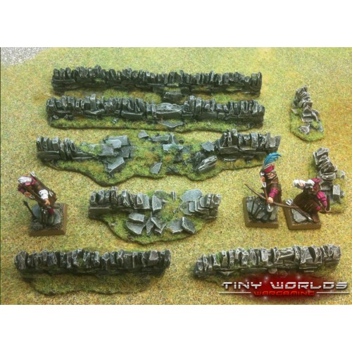 Frostgrave Saga WW2 Bolt action Details about   28mm Unpainted Dry stone wall Ancients 
