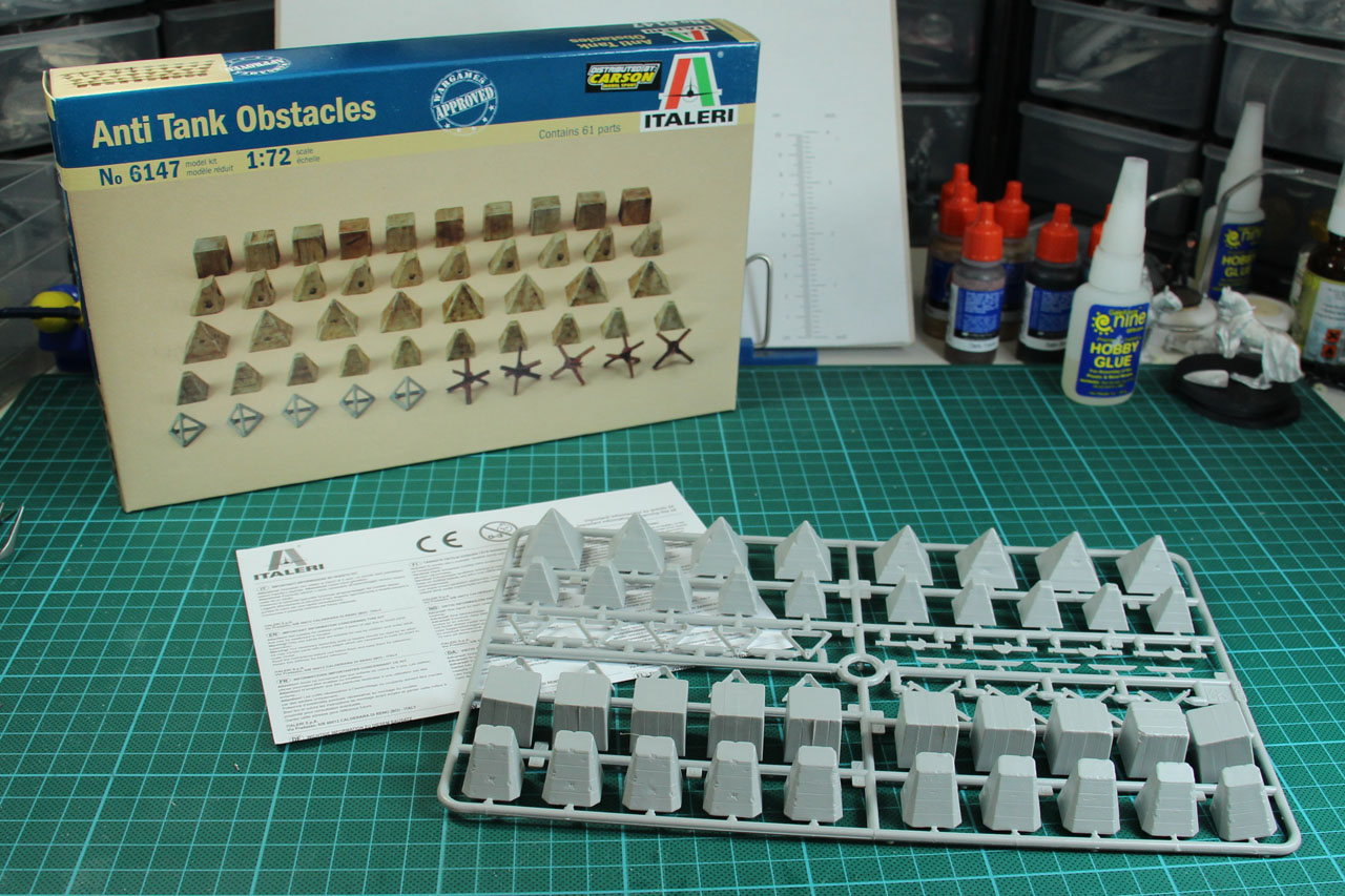 BOLT ACTION WARLORD GAMES ANTI-TANK OBSTACLES 1/56 SCALE 