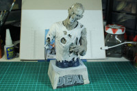 The Walking Dead Bust Paint in Progress