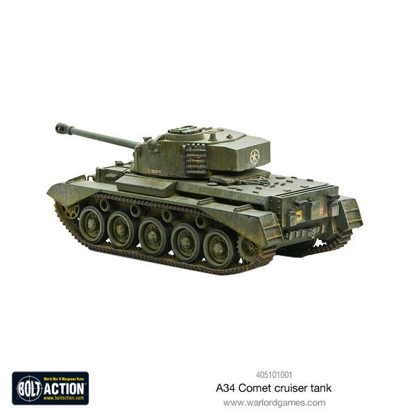 28mm British Comet Tank – Unpainted Miniature For Bolt Action / Chain Of Command