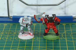 Games Workshop - Space Marine and Chaos Warrior