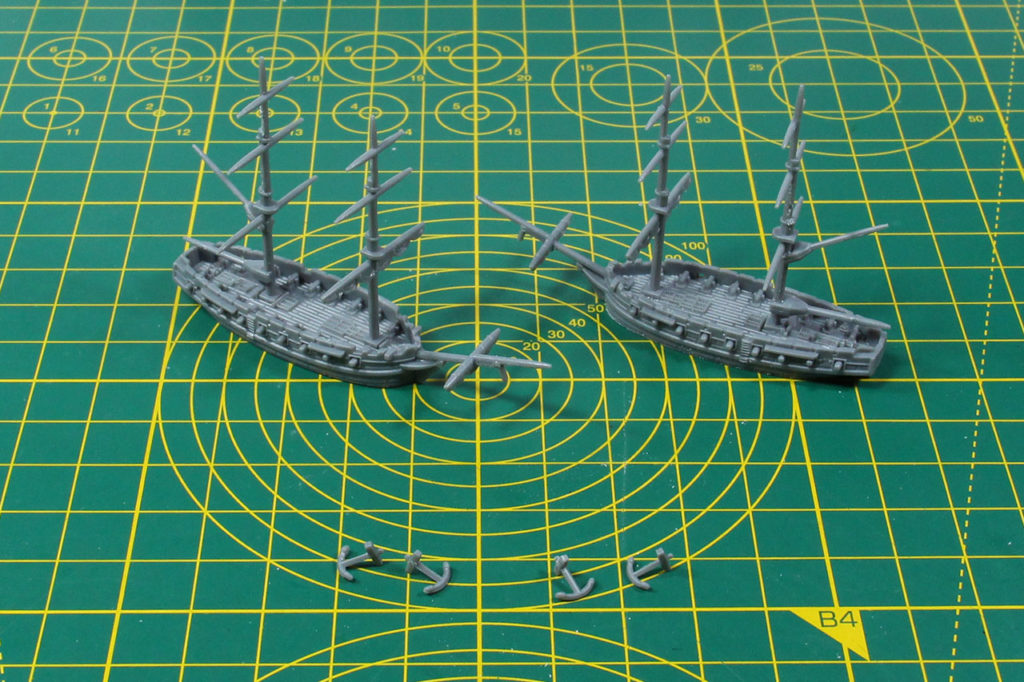 Warlord Games Black Seas - Flottille Frégates & Briggs (maquettes Neuves)