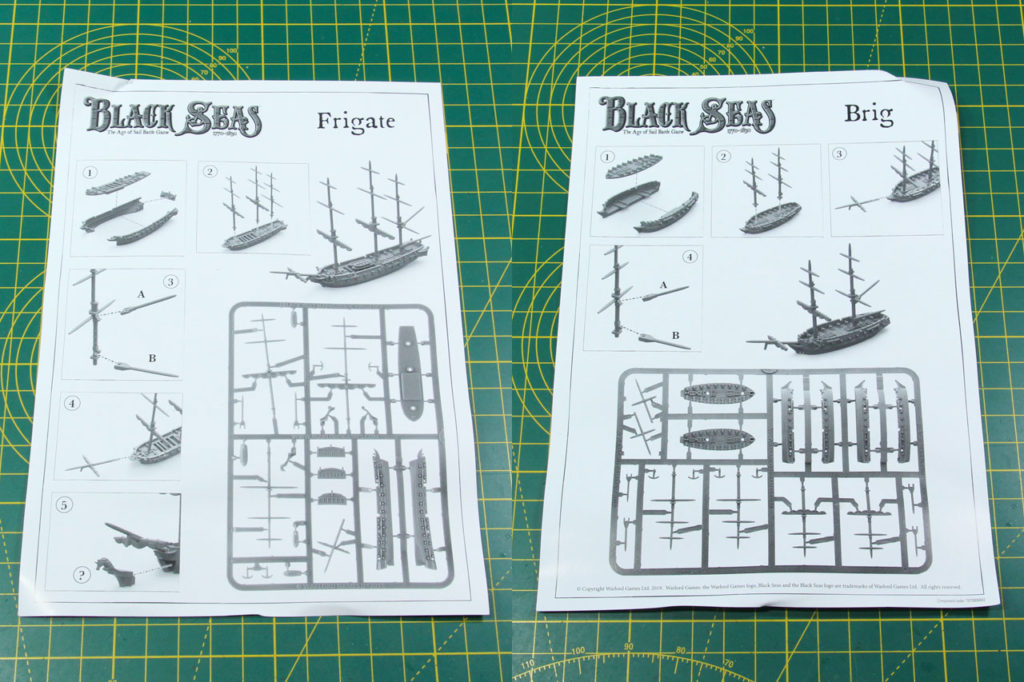 Warlord Games Black Seas – Frigates & Brigs Flotilla – Neuf, Wargame Naval
