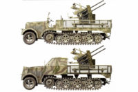 Sd.Kfz. 7 with and without armoured cab