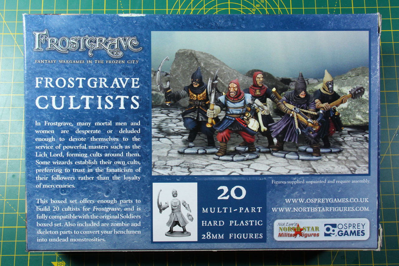 Northstar and Osprey Frostgrave Cultists Multi-part plastic 28mm 20 