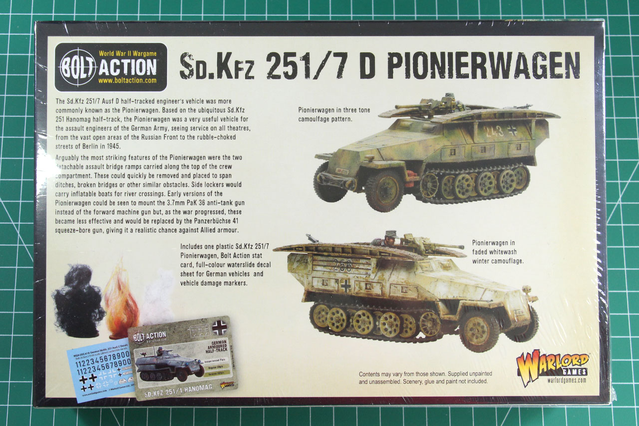 SD.KFZ 251/1 AUSF D HANOMAG Bolt Action Wargaming Plastic model by Bolt Action 