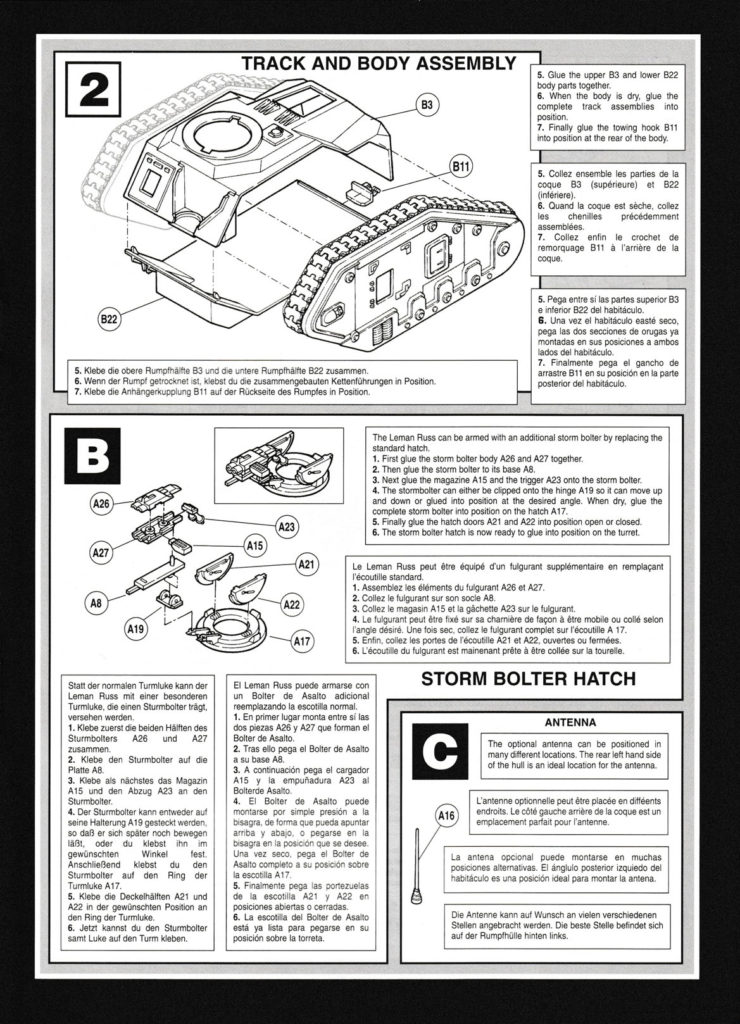 Warhammer 40,000 – Leman Russ Imperial Battle Tank Assembly ...