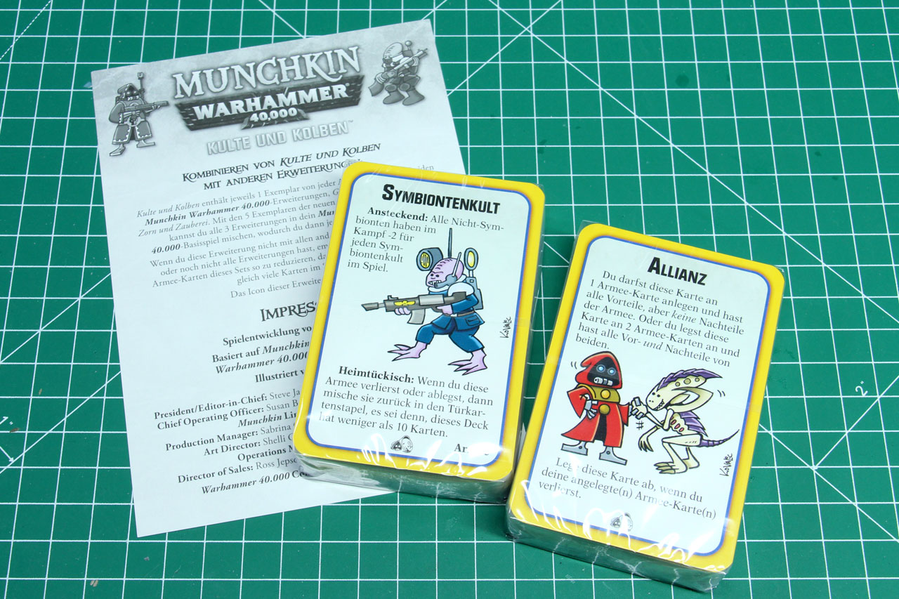 Munchkin Warhammer 40,000: Cults & Cogs Expansions, Board Games