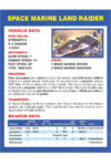 Warhammer 40,000 - Land Raider Battle Tank Vehicle Data Card