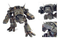 Forge World - Traitor Chaos Warhound Scout Titan height=133