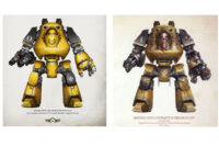 Horus Heresy - Imperial Fists Contemptor Dreadnoughts