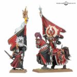 Warhammer The Old World - Bretonnian Battle Standard Bearer on Foot and Mounted