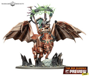 Warhammer Age of Sigmar - Helsmiths of Hashut Urak Tarr First Daemonsmith on Infernal Taurus