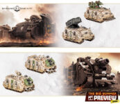 Legions Imperialis - Legiones Astartes Whirlwind and Scorpius Missile Tank Squadrons Vindicator Siege Tank Squadron