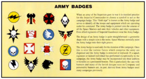 Warhammer 40,000 - Codex Ultramarines Army Badges
