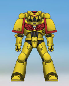 Warhammer 40,000 - Imperial Fists 3rd Company Veteran Sergeant Alt