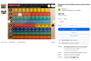 Warhammer 40,000 - 2nd Edition acryl token set