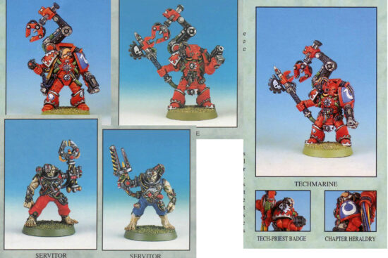 Warhammer 40,000 - 2nd Edition Imperial Fists Colour Card Techmarines