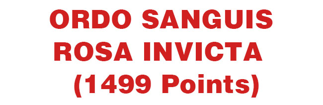 Warhammer 40,000 - Chaosbunker Classics Sisters of Battle Ordo Sanguis Rosa Invicta