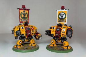 Warhammer 40,000 - Imperial Fists Dreadnoughts by Spaced Crusader