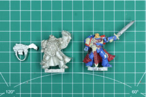 Warhammer 40,000 - Games Day Space Marine Captain 1999 + 1998 Commando Group Space Marine Captain