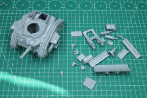 Warhammer 40,000 - Retro Terrain Leman Russ Tank Wreck