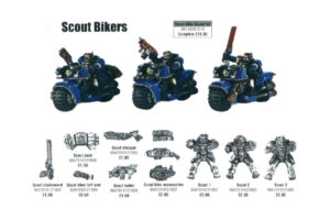 Warhammer 40,000 - Space Marine Scout Bikers