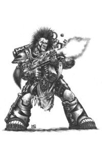 Warhammer 40,000 - Wolf Scout Artwork by Mark Gibbons