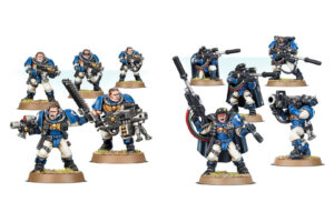 Warhammer 40,000 - Plastic Space Marine Scouts from 2005 and 2006