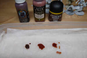 Paints - Washes by Two Thin Coats, Vallejo and Citadel