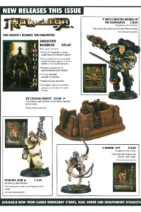 Inquisitor - White Dwarf 257 Releases